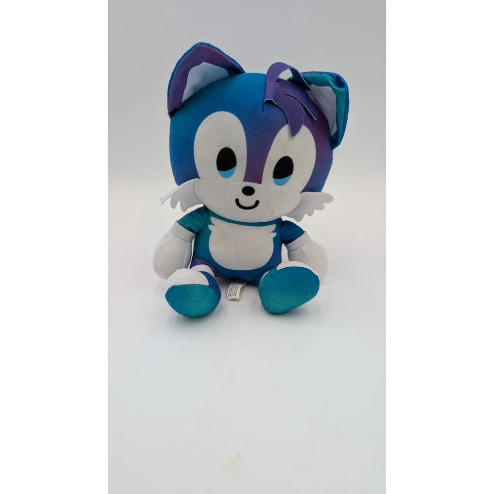 Sonic Emoji Tails Blue Gradient Big Head Plush Toy Factory Sega